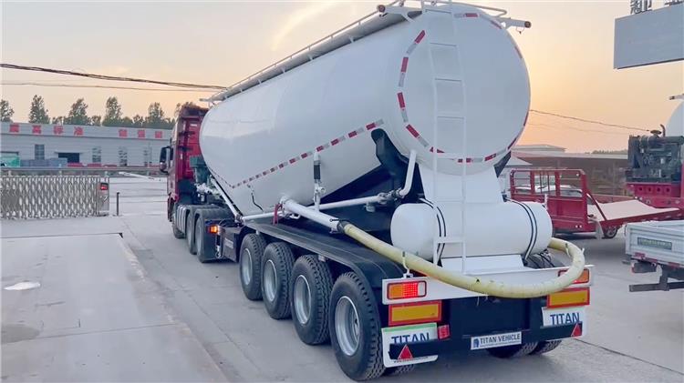 4 Axle 40m3 Bulker Cement Tanker Transport Truck Trailer for Sale Manufacturer