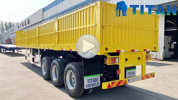 50 Ton Tri Axle Dropside Trailer for Sale in Tanzania
