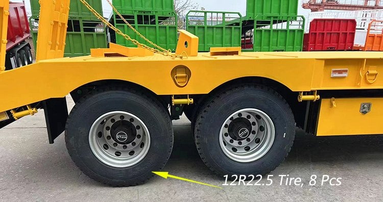 2 Axle Low Loader for Sale | Low Loader Tractor Trailer Price in Guam