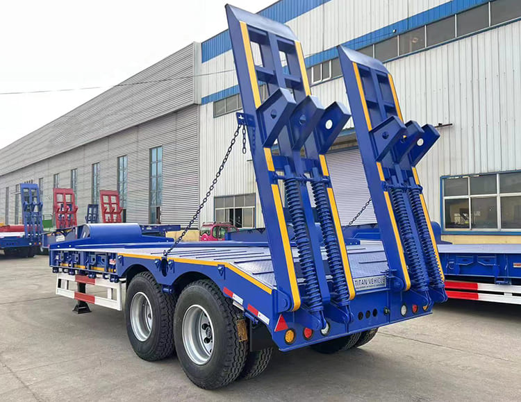 2 Axle Drop Bed Low Loader Trailer for Sale in Tanzania