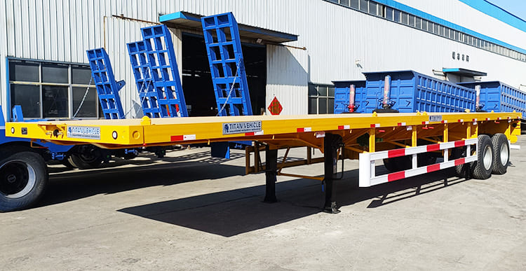 40 Ft 2 Axle Flatbed Trailer Prices Manufacturers