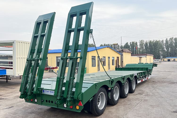 100 Ton Low Loader Semi Trailer | 4 Axle Low Loader for Sale
