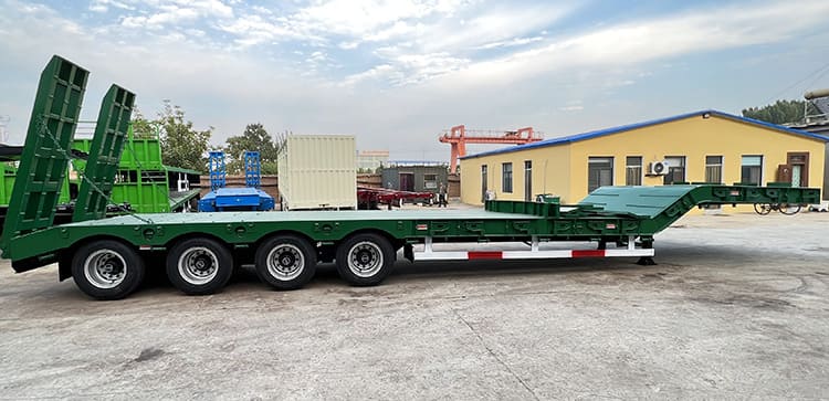 100 Ton Low Loader Semi Trailer | 4 Axle Low Loader for Sale