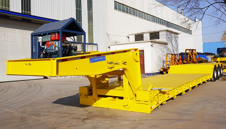 60 Ton Detachable Lowboy Gooseneck Trailer for Sale Price