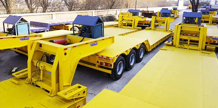 60 Ton Detachable Lowboy Gooseneck Trailer for Sale Price