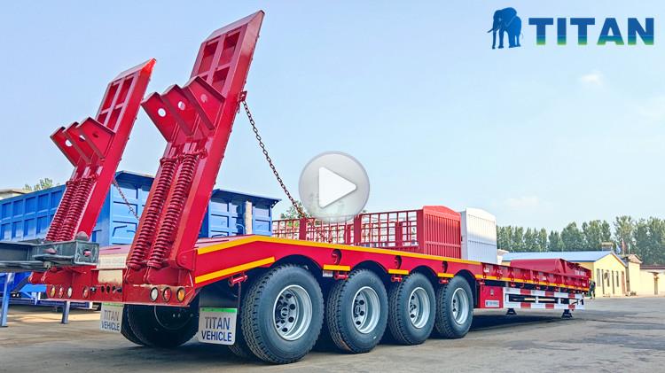 4 Axle Low Loader Price - Semi Low Loader Trailer for Sale
