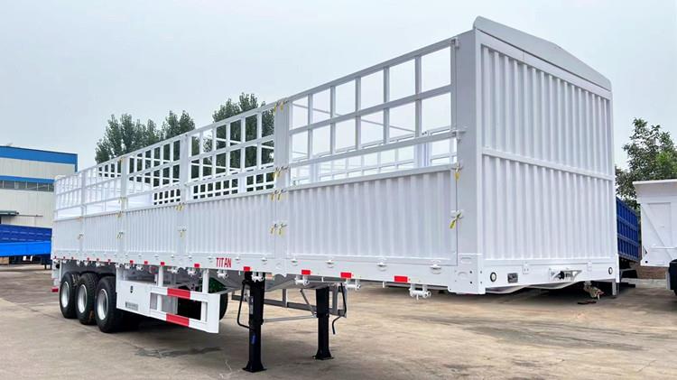 3 Axle 60 Tons Fence Cargo Truck Trailer