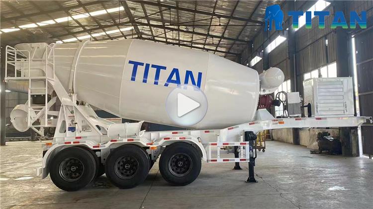3 Axle Cement Mixer Trailer for Sale In Guyana
