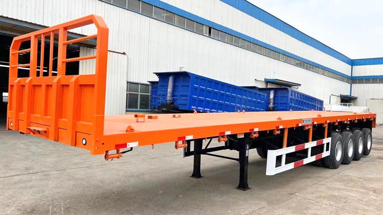 70ton 4 Axle Flatbed Trailer Manufacturers