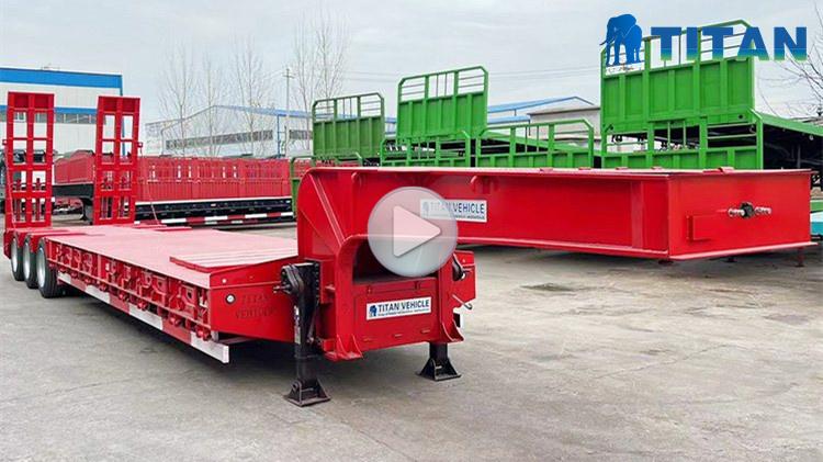 Drop Bed Low Loader Trailer Price | 3 Axle Low Loader for Sale