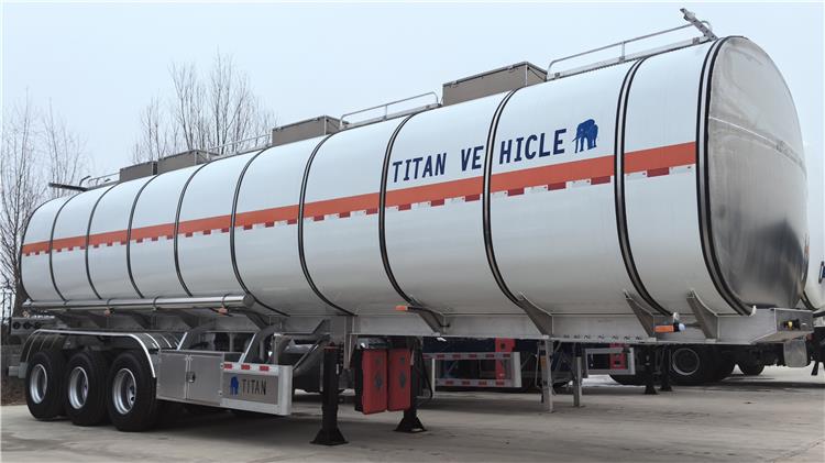 Aluminum Tankers of 45000ltrs/40000liters for Sale - 40CBM Aluminium Alloy Fuel Tanker Semi Trailer