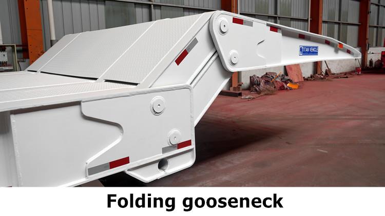 Folding Gooseneck 100 Ton Lowboy Trailer for Sale