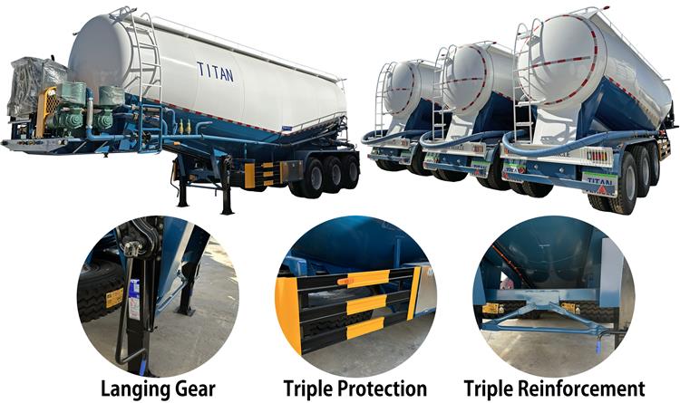 50 Ton Bulk Cement Trailers for Sale | Bulk Cement Tanker Truck Transport for Sale in Ethiopia