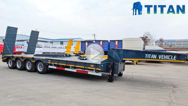 120 Tons Carrier Low Bed Truck Trailer for Sale in Algeria
