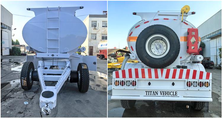 10000 Liters Drawbar Fuel Tanker Trailer for Sale