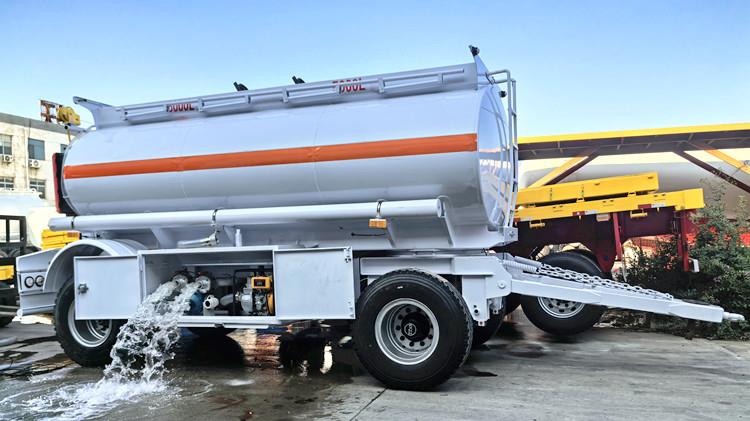 10000 Liters Drawbar Fuel Tanker Trailer for Sale