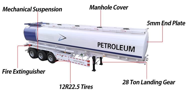 3 Axle Oil Tanker Trailer Price for Sale In Ghana