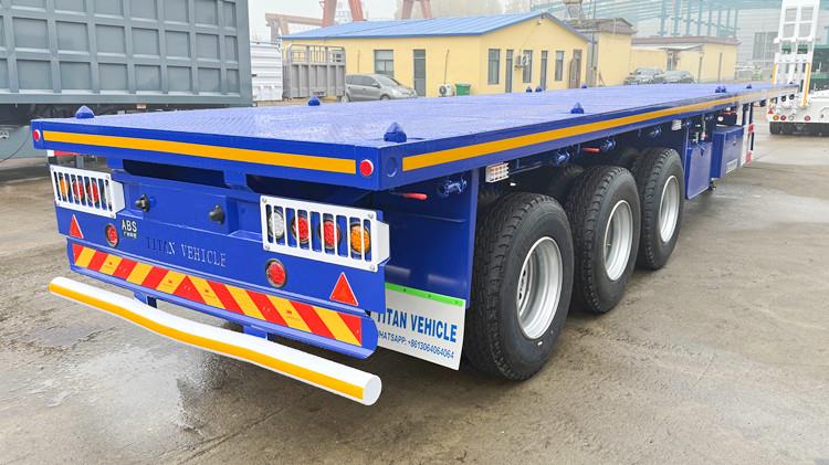 2025 New Model Tri Axle Flatbed Trailer for Sale - TITAN Vehicle