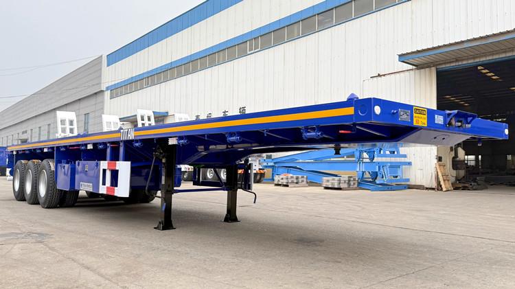 2025 New Model Tri Axle Flatbed Trailer for Sale - TITAN Vehicle
