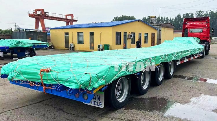 4 Axle 100 Ton lowbed Trailer Truck for Sale in Jamaica