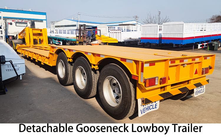 3 Axle Hydraulic Detachable Gooseneck Lowboy Trailers for Sale Near Me in Jamaica