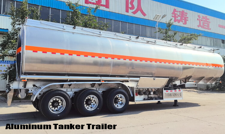 3 Axle Aluminum Chemical Tanker Trailers for Sale in Tanzania