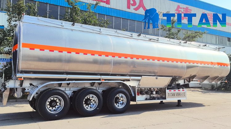 3 Axle Aluminum Chemical Tanker Trailers for Sale in Tanzania