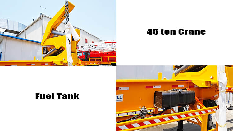 3 Axle 45 Ton Container Side Lifter Sidelifter Trailer for Sale in Tanzania