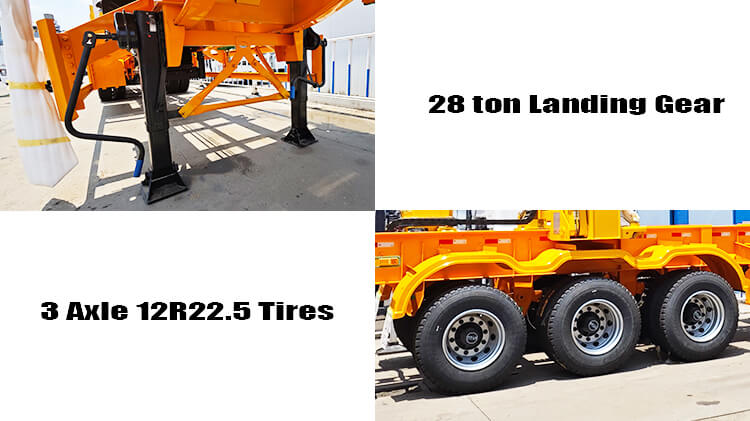 3 Axle 45 Ton Container Side Lifter Sidelifter Trailer for Sale in Tanzania