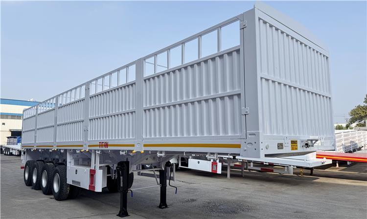 80 Ton Fence Cargo Semi Trailer for Sale In Tanzania - Stake Semi Trailer