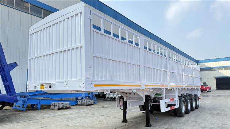 80 Ton Fence Cargo Semi Trailer for Sale In Tanzania - Stake Semi Trailer