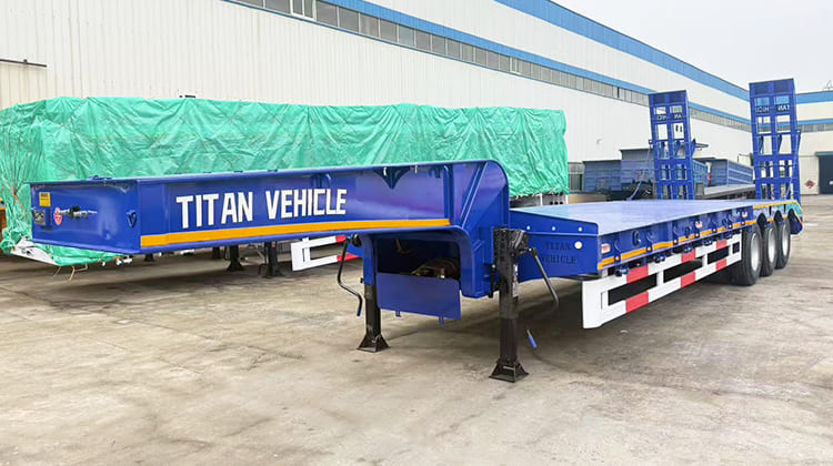 3 Axle Low Bed Loader Semi Trailer Price for Sale in Tanzania