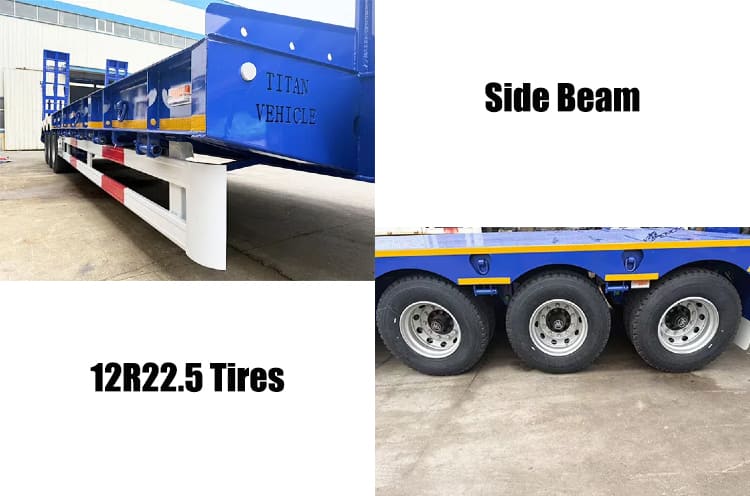 3 Axle Low Bed Loader Semi Trailer Price for Sale in Tanzania
