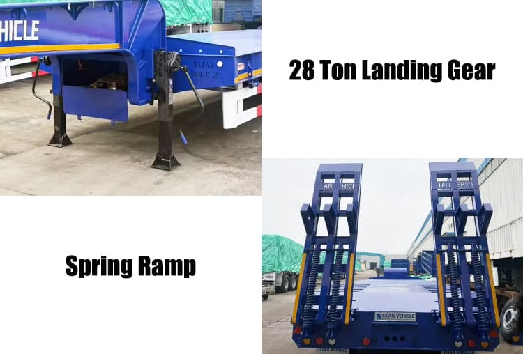 3 Axle Low Bed Loader Semi Trailer Price for Sale in Tanzania