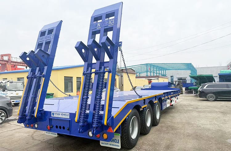 3 Axle Low Bed Loader Semi Trailer Price for Sale in Tanzania