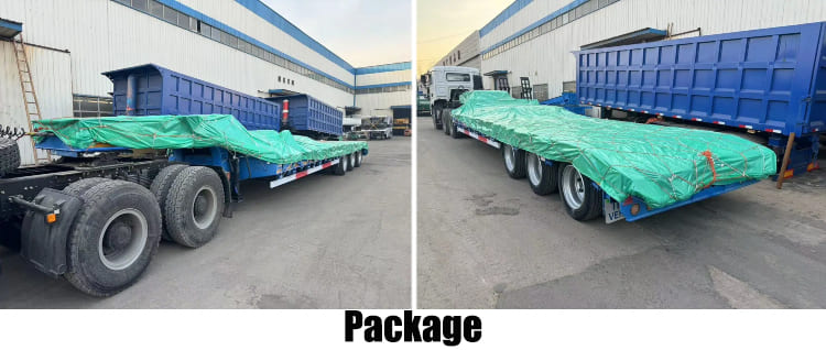 3 Axle 40 Feet Semi Lowbed Truck Trailer Price for Sale in Tanzania