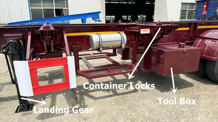 12m Skeletal Semi Trailer fo Sale in Tanzania
