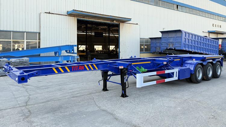 40Ft Container Skeleton Trailer for Sale in Tanzania