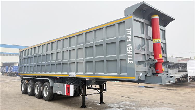 4 Axle 40CBM Semi Tipper Tipping Trailer for Sale Price In Dar es Salaam Tanzania