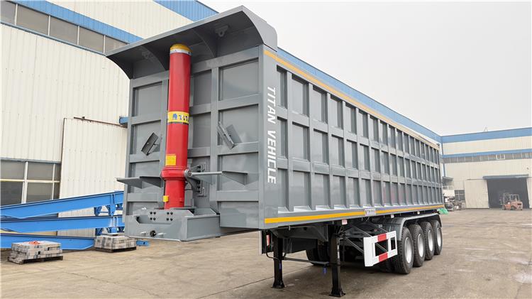 4 Axle 40CBM Semi Tipper Tipping Trailer for Sale Price In Dar es Salaam Tanzania
