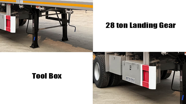 40 Foot 3 Axle Container Flatbed Tractor Truck Trailer for Sale in Zimbabwe