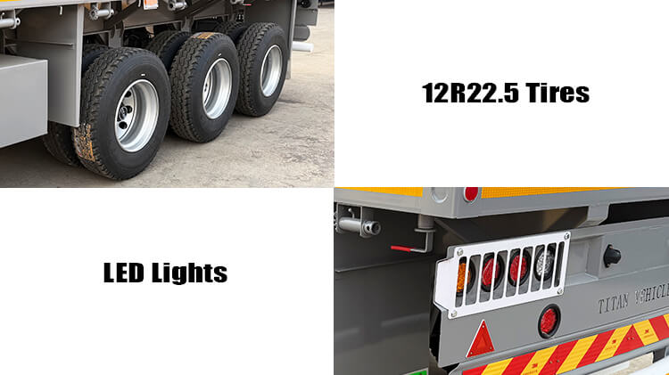 40 Foot 3 Axle Container Flatbed Tractor Truck Trailer for Sale in Zimbabwe