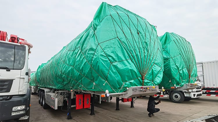 45000 Liters Aluminum Diesel Fuel Tank Trailer for Sale in Zimbabwe