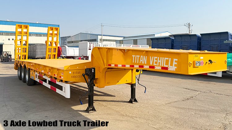 3 Axle 60 Ton Semi Low Bed Trailer Truck for Sale Price in Zimbabwe