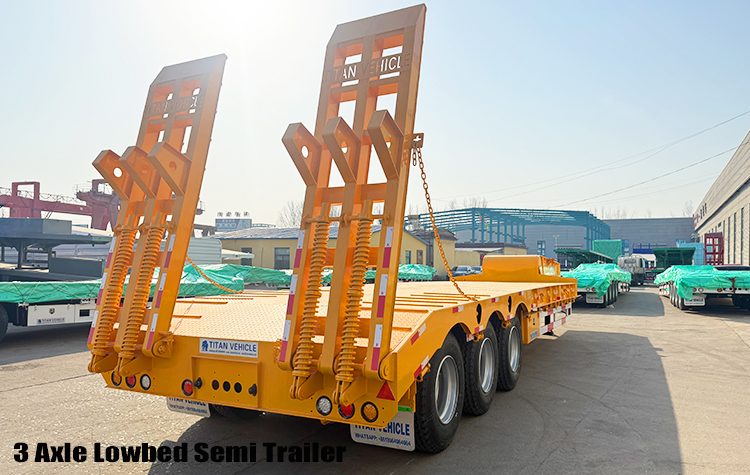 3 Axle 60 Ton Semi Low Bed Trailer Truck for Sale Price in Zimbabwe
