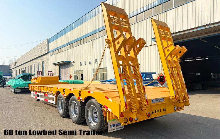 3 Axle 60 Ton Semi Low Bed Trailer Truck for Sale Price in Zimbabwe