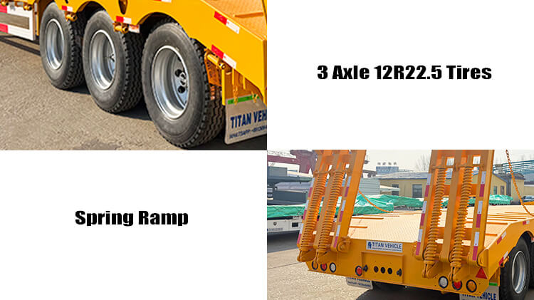 3 Axle 60 Ton Semi Low Bed Trailer Truck for Sale Price in Zimbabwe