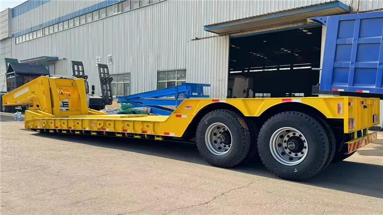 50 Ton Lowboy Semi Trailer for Sale Near Me in Guam- Lowboy Truck Trailer