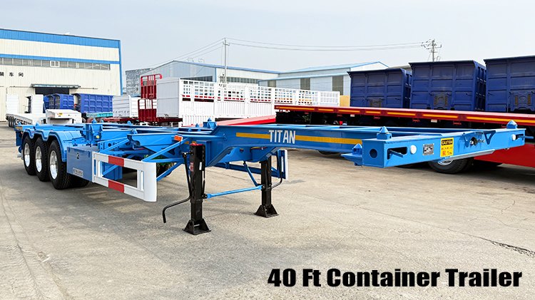 Tri Axle Chassis | 40 Foot Shipping Container Trailer for Sale in Guam