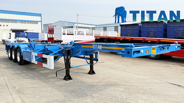 Tri Axle Chassis | 40 Foot Shipping Container Trailer for Sale in Guam
